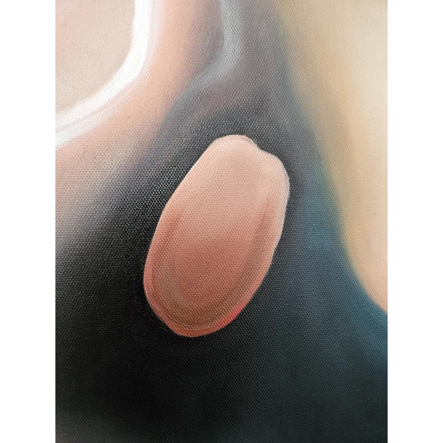 Blue Stefano Mazzolini, Foldon, 2024, Oil on Canvas For Sale - Image 8 of 18