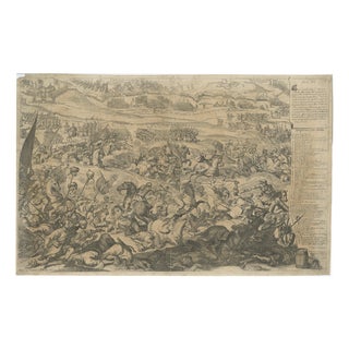 Arnoldo Van Westerhout, Battle of Vienna in 1683, 1725, Etching For Sale