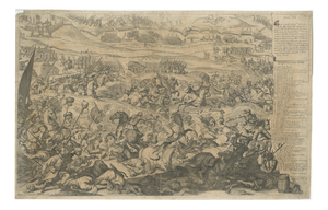 Arnoldo Van Westerhout, Battle of Vienna in 1683, 1725, Etching