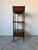 1970’s Vintage Mount Airy Three-Tier Walnut Etagere With Drawers & Brass Casters For Sale - Image 11 of 12