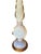 Metal Vintage Marbro Hollywood Regency Glass and Gold Table Lamp For Sale - Image 7 of 10