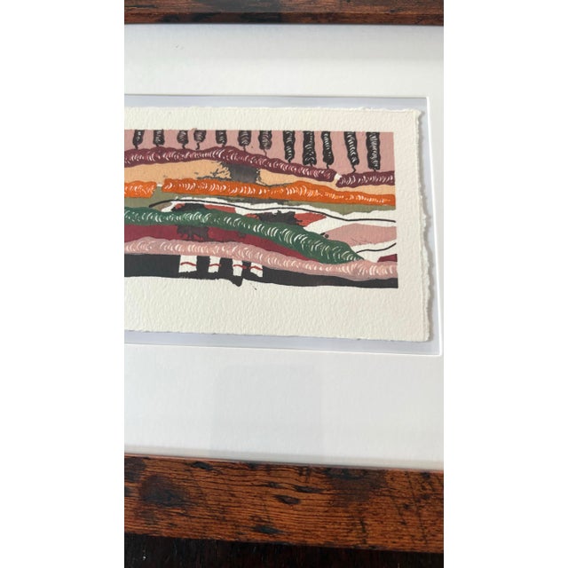 Lovely small charming watercolor painting by artist Barbara Beck