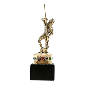 Early 20th Century Sterling, Bone, & Semi-Precious Gems Figure of 'St. George & Dragon'