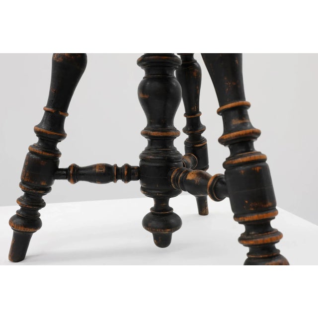 Art Deco Adjustable Piano Stool, France, 1920s For Sale - Image 11 of 12