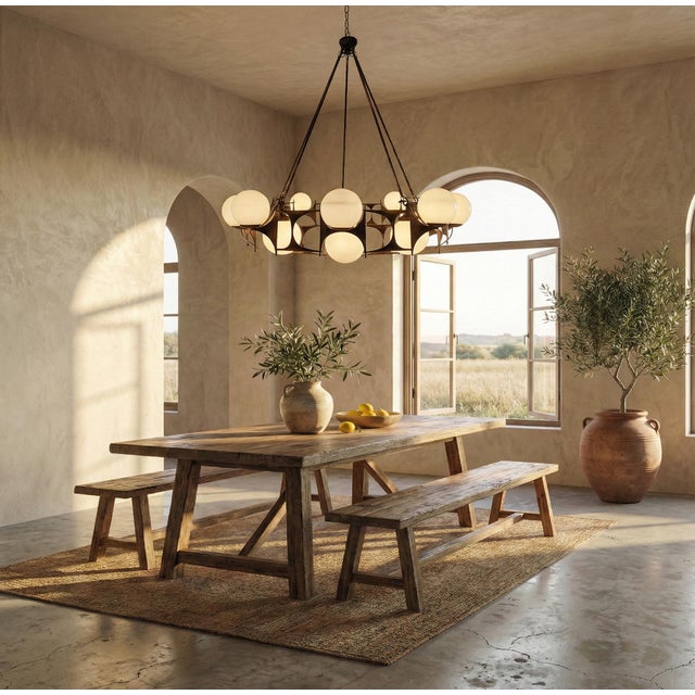 Brutalist Style Chandelier, 1950s For Sale - Image 9 of 16