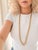 Vintage Maleggi Italian 18k Gold Double Rolo Link Long Necklace, 121.8 Grams For Sale - Image 13 of 13