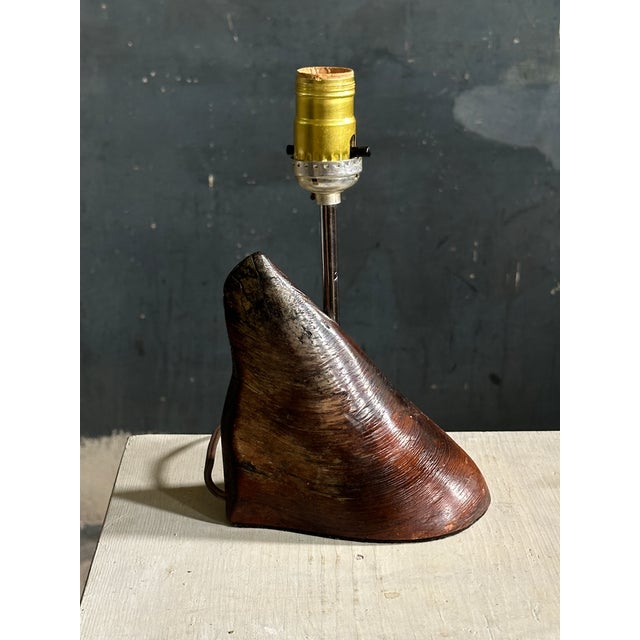 Contemporary Vintage Organic Shaped Hoof Table Lamp For Sale - Image 3 of 5