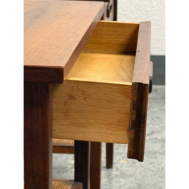 Jack Cartwright for Founders Furniture 1960's Walnut Nightstands, Pair For Sale - Image 9 of 12