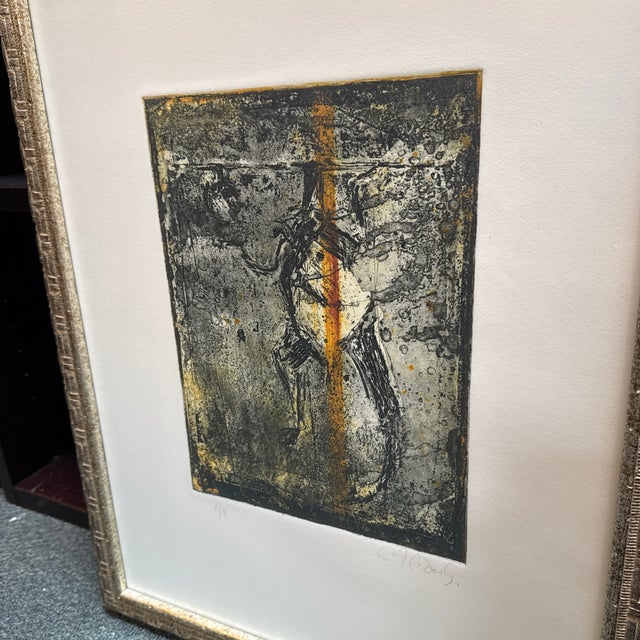 Abstract Expressionistic Etching, Signed For Sale In San Francisco - Image 6 of 12