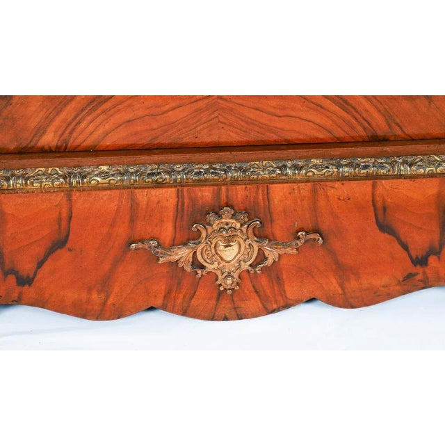 Antique Victorian Walnut Marquetry Cabinets, 1800s, Set of 2 For Sale - Image 17 of 18