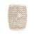 The Lorin Garden Stool is a ceramic garden stool with a barrel form and a geometric diamond pierced pattern in a high-...