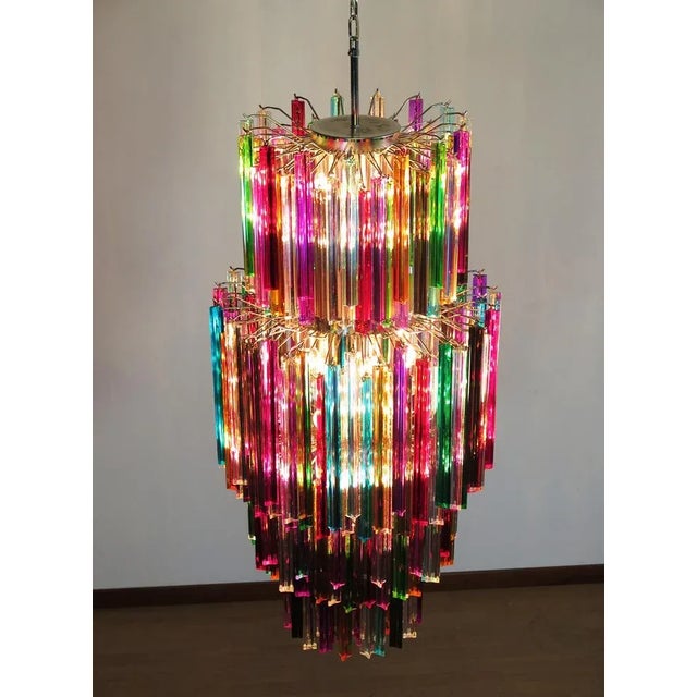 Multicolor Murano Chandelier, 1990s For Sale - Image 11 of 13