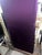 Purple Upholstered Aubergine Banquette With Chrome Detail For Sale - Image 8 of 9