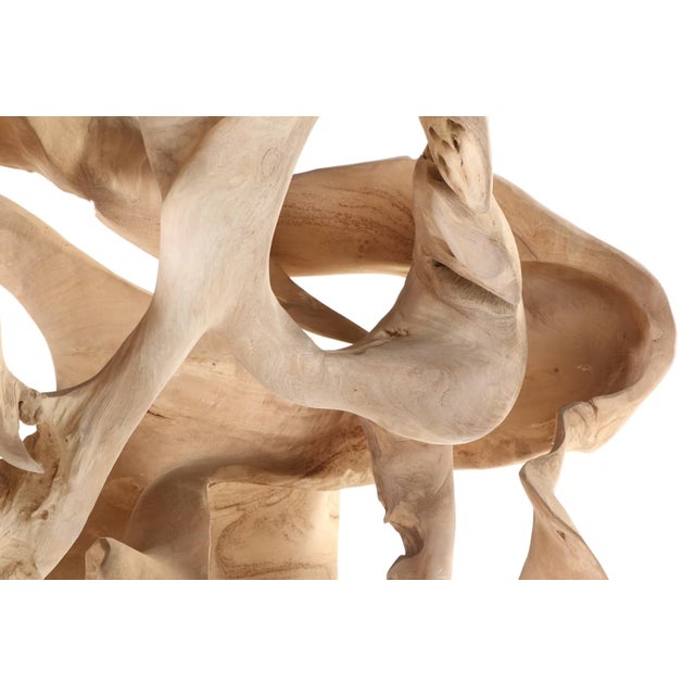 1990s Monumental Teak Root Sculpture 7' Tall For Sale - Image 5 of 18