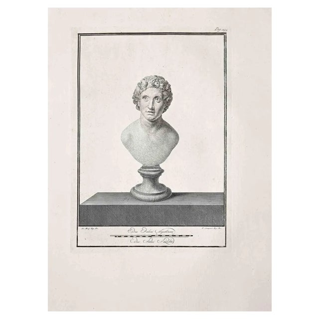Unknown, Ancient Roman Statue, Original Etching, 18th Century For Sale