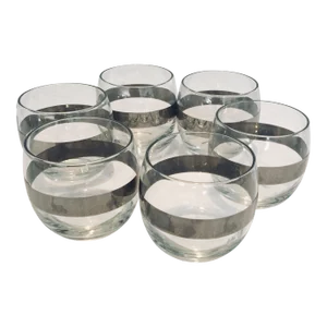 Vintage Dorothy Thorpe-Style Vehicle Etched Tumblers- Set of 6