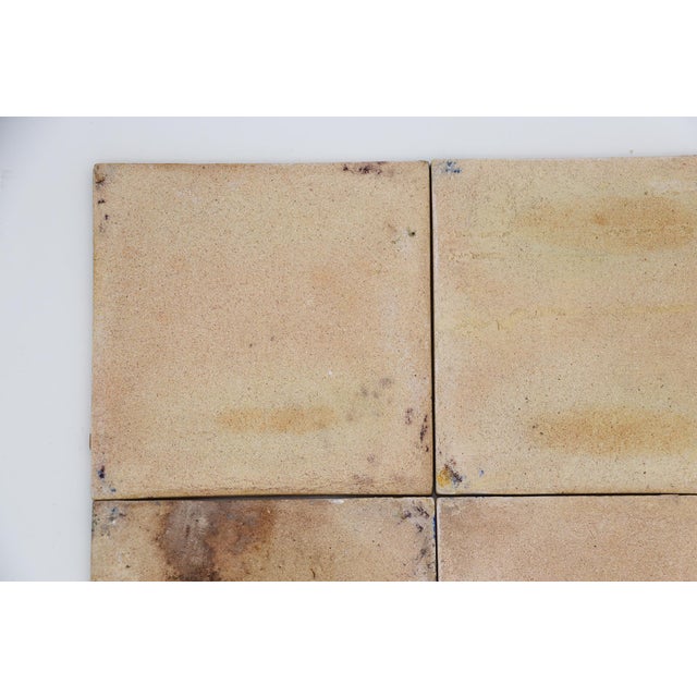 19th Century Set of Four Floral Tiles, Portuguese Baroque For Sale - Image 13 of 15