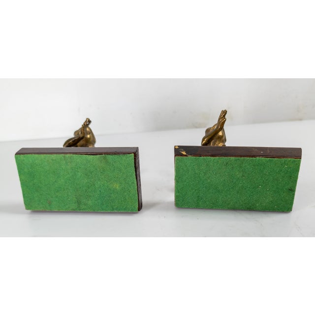 20th Century Pair of Brass Frog Form Decorative Figures or Bookends For Sale - Image 15 of 15