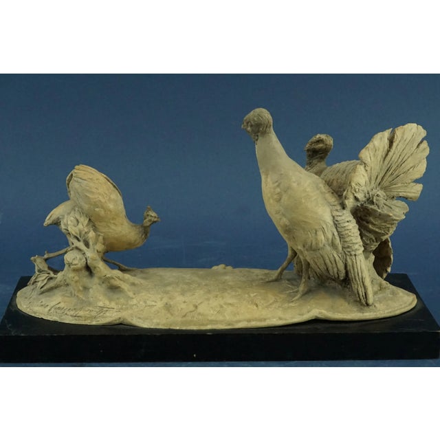 1920s 20th Century Art Nouveau Group of Turkeys and Rooster by Guido Cacciapuoti, Italy, 1920s-1940s For Sale - Image 5 of 18