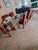 1970s Mid‑Century Italian Dining Table With Glass Top and Travertine Base, 1970s For Sale - Image 5 of 6