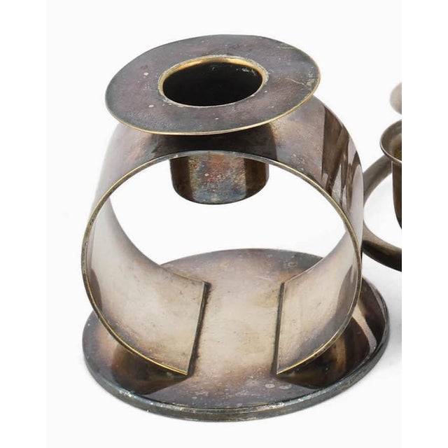 Art Nouveau Spiral Candlesticks, Germany 1920s, Set of 2 For Sale - Image 4 of 5