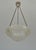 1920s French Art Deco Pendant Light by Georges Leleu 1930 France For Sale - Image 5 of 13