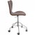 Arne Jacobsen 3117 office chair upholstered in mokka classic semi anilin leather, and with a chrome frame. The chair is...