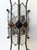 Silver Pair of Hammered Glass Wrought Iron Sconces by Longobard, Italy, 1970s For Sale - Image 8 of 12