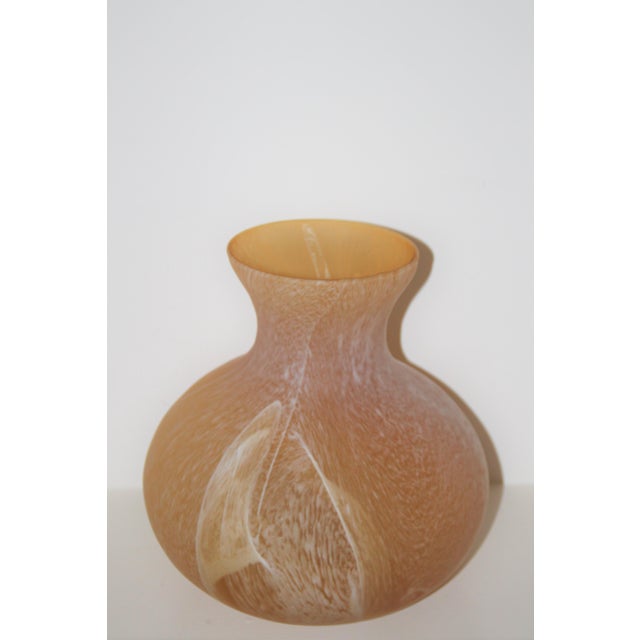 Italian Artisan Alabaster Glass Vase Chairish
