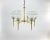 1970s Vintage Brass and Frosted Glass Chandelier, France, 1970s For Sale - Image 5 of 8