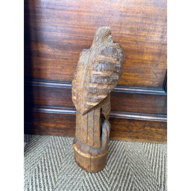 Large Antique Bamboo Hand Carved Eagle Meiji Period For Sale In New York - Image 6 of 14