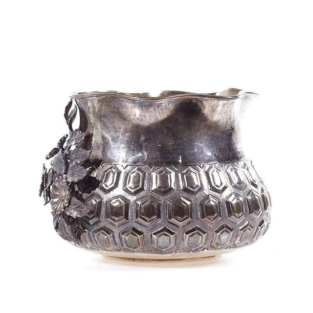 Hazorfim Sterling Silver .925 Floral Bowl For Sale In Chicago - Image 6 of 9