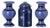 19th Century Earthenware Pot with Lid and Vases, Set of 3 For Sale