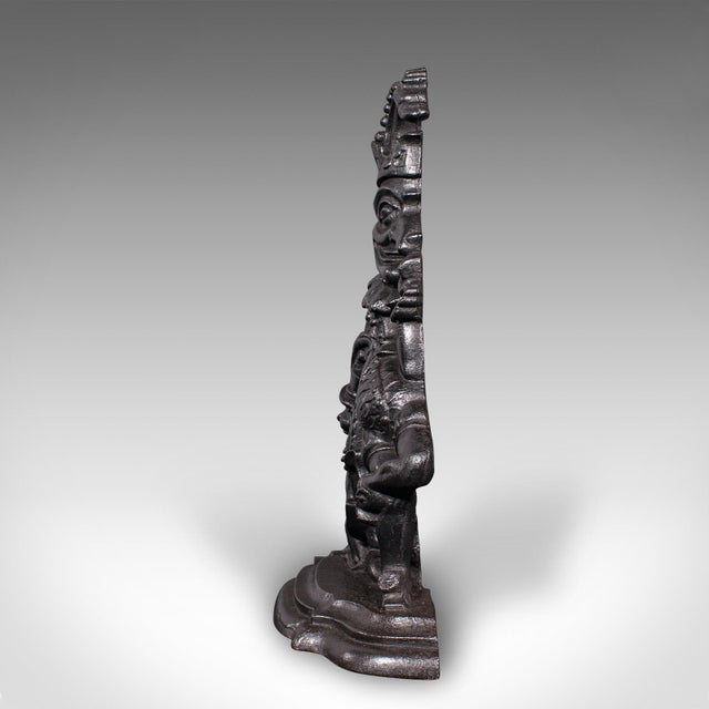 Antique Mr Punch Doorstop, English, Cast Iron, Figural Door Keeper, Victorian For Sale - Image 6 of 10