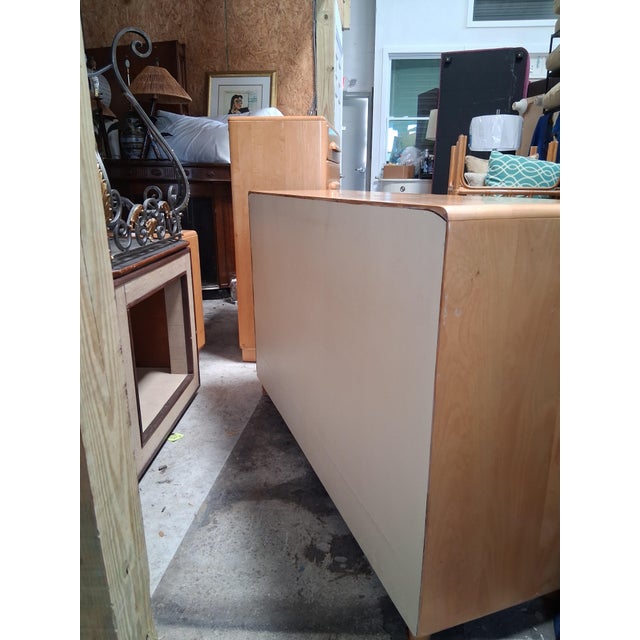 Heywood-Wakefield Circa 1950 Heywood-Wakefield M193 Blonde Birch Credenza / Buffet, Attributed For Sale - Image 4 of 6
