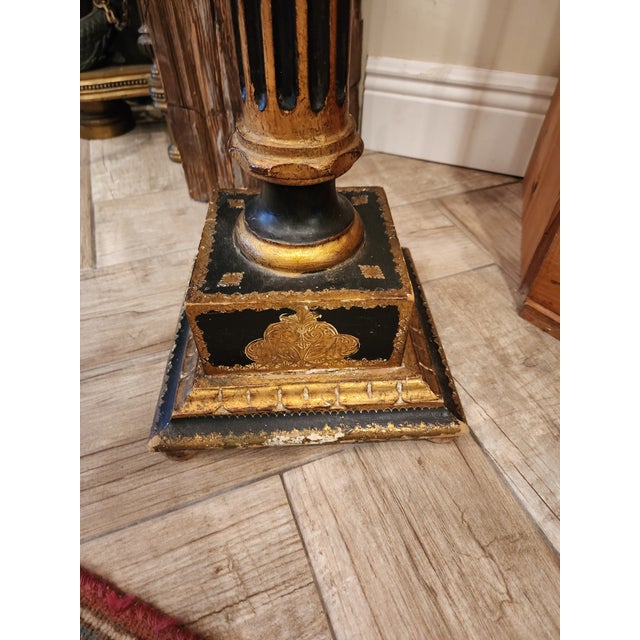 Vintage Florentine Pedestal For Sale In San Antonio - Image 6 of 9