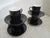 Mid 20th Century Demitasse Cups + Saucers Expresso Set - 4 Dainty Tea Cups + Matching Plates New For Sale - Image 4 of 10