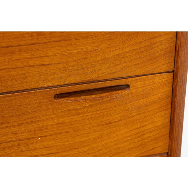 Mid-Century Modern Ib Kofod Larsen for J Clausen & Son Brande Mobelfabrik Danish Teak Wood Highboy For Sale - Image 3 of 6