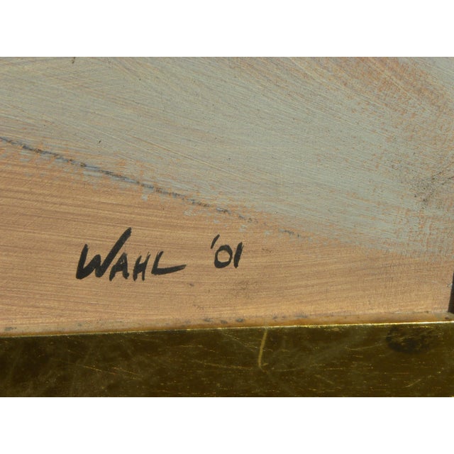 2001 Contemporary Modern Painting Signed WAHL, Framed For Sale - Image 9 of 13