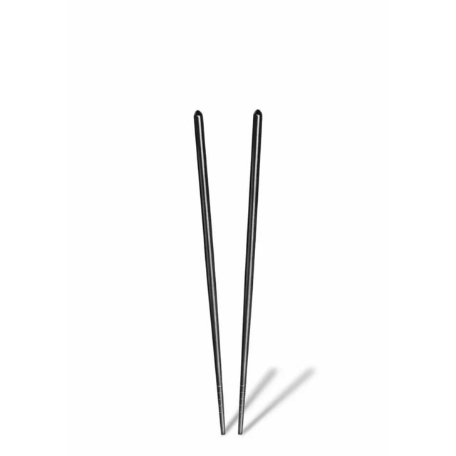 Contemporary Mepra 2-Piece Chopsticks Set in Oro Black For Sale - Image 3 of 3