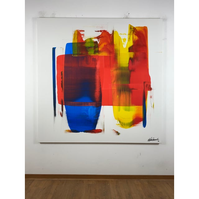 2020s "Calm of Harmony" Abstract Acrylic Painting by Parscha Mirghawameddin For Sale - Image 16 of 18