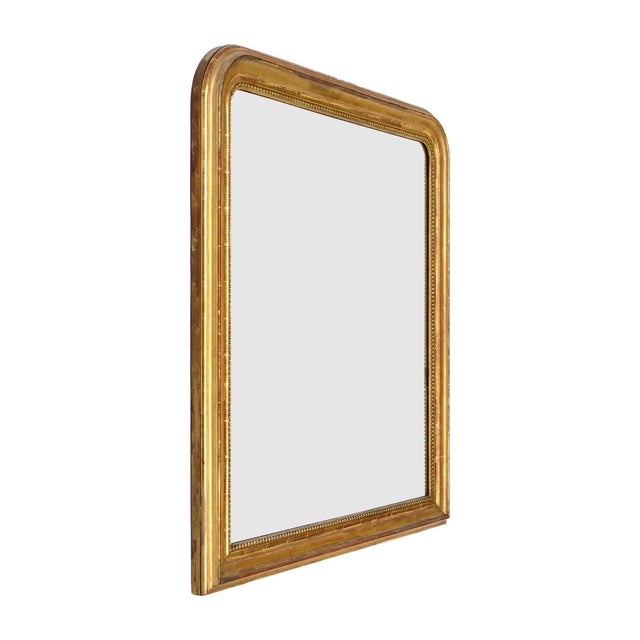 Gold French 19th Century Louis Philippe Giltwood Mirror For Sale - Image 8 of 9