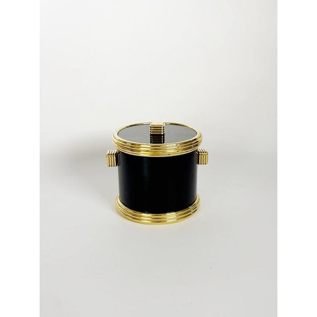 Black Vintage Ice Bucket by Lancel, France, 1970s For Sale - Image 8 of 8