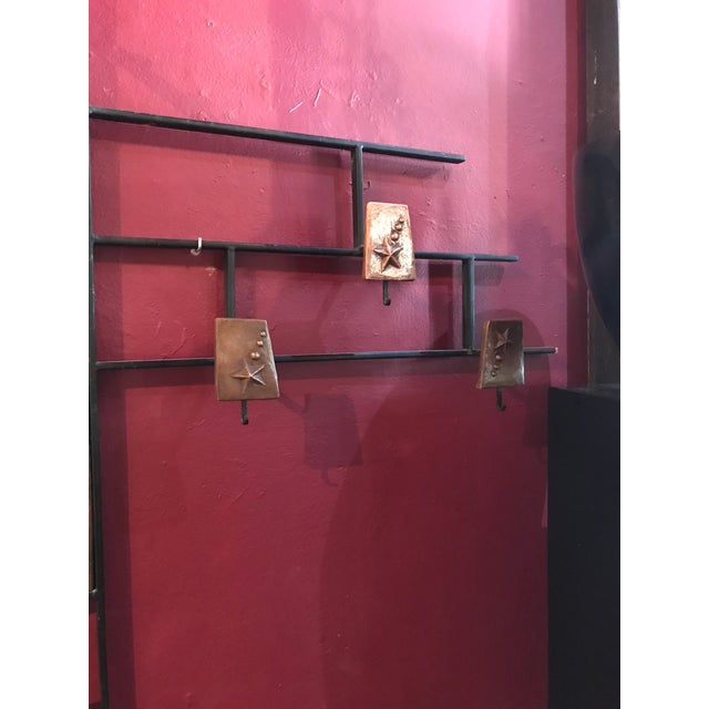 Wood 1950s Hall Tree Coat Hat Rack Brutalist Mid Century For Sale - Image 7 of 12