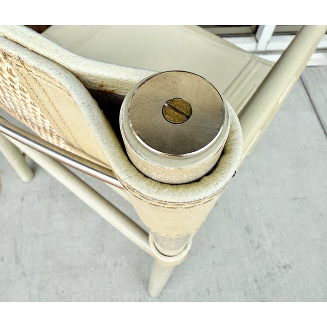 Jeffrey Alan Marks by Palececk, Whiskey Armchair in Whitefield Wash For Sale In Miami - Image 6 of 13