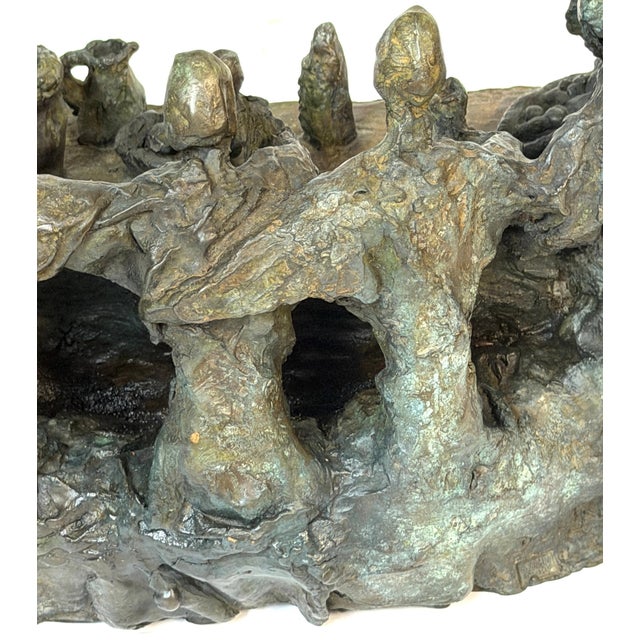 Daredjan Zourabichvili “Feast” Signed & Numbered Bronze Sculpture, Edition 2/8 For Sale - Image 10 of 18