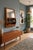 Brown Teak Mirror Cabinet with Hidden Storage, 1960s For Sale - Image 8 of 11