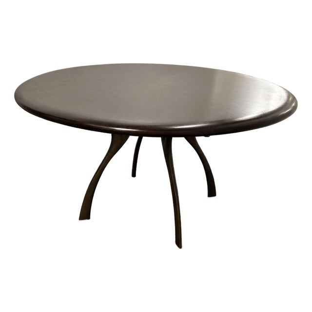 Custom Sculptural Solid Wood Round Dining Table | Manifesto Design Group For Sale