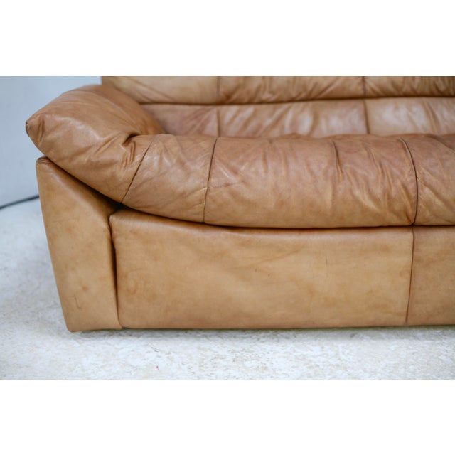 Dianthus Sofa in Leather by Michel Ducaroy for Ligne Roset, 1978 For Sale - Image 15 of 18