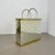 Abstract Bicolor Magazine Holder, Italy 1970s in PAUL EVANS Style This original vintage Minimalist Magazine Holder was...